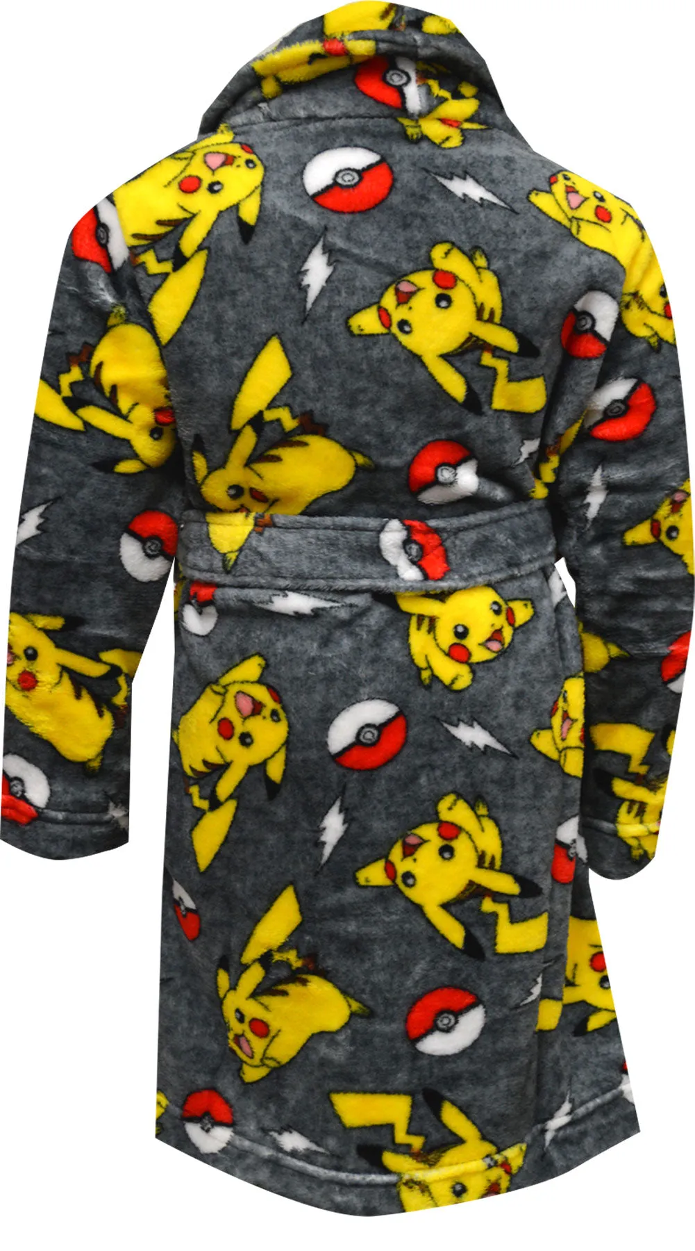 Pokemon Pikachu Gray Plush Robe