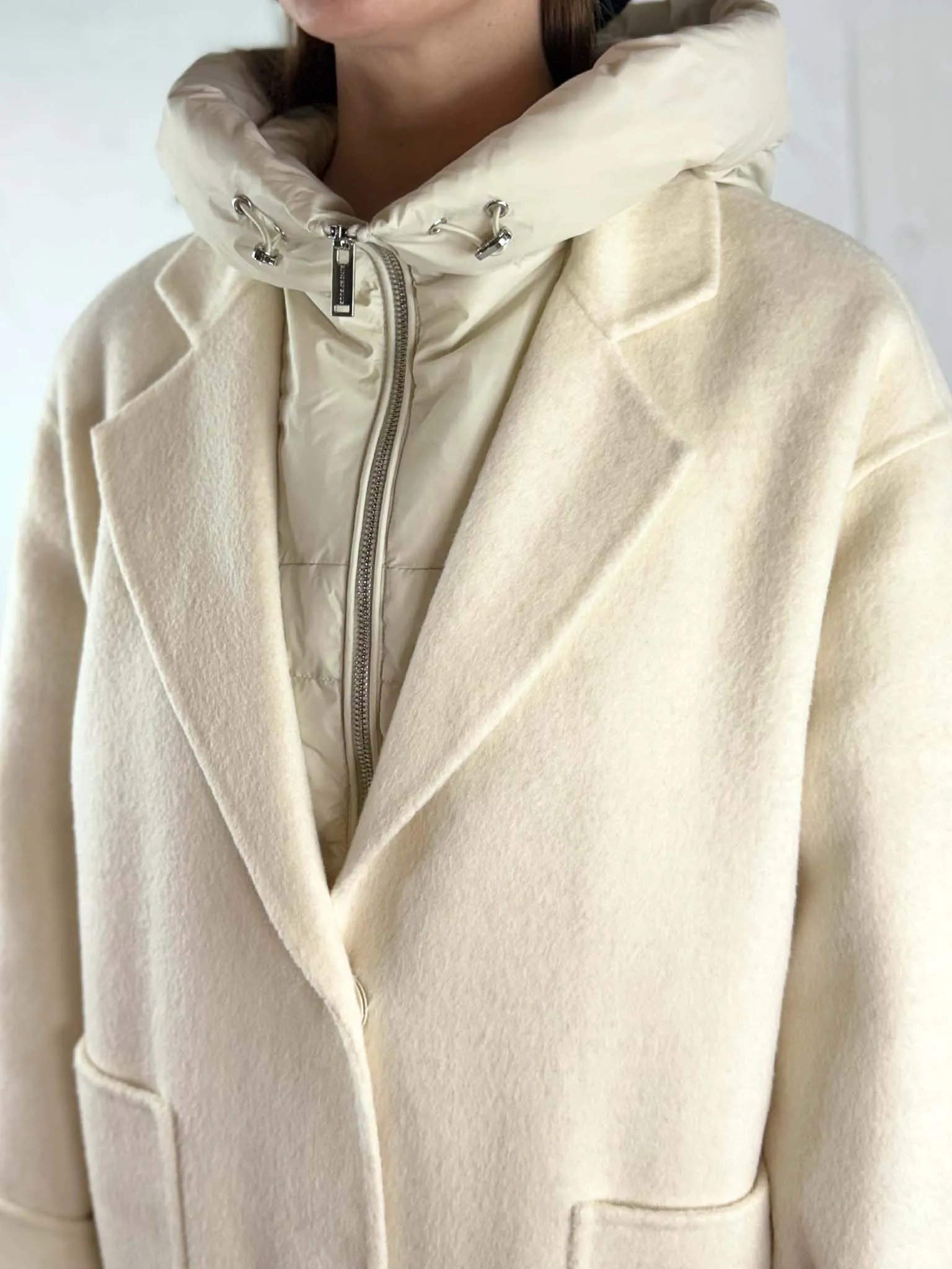 Rino   Pelle Two-in-One Coat Reni - Birch