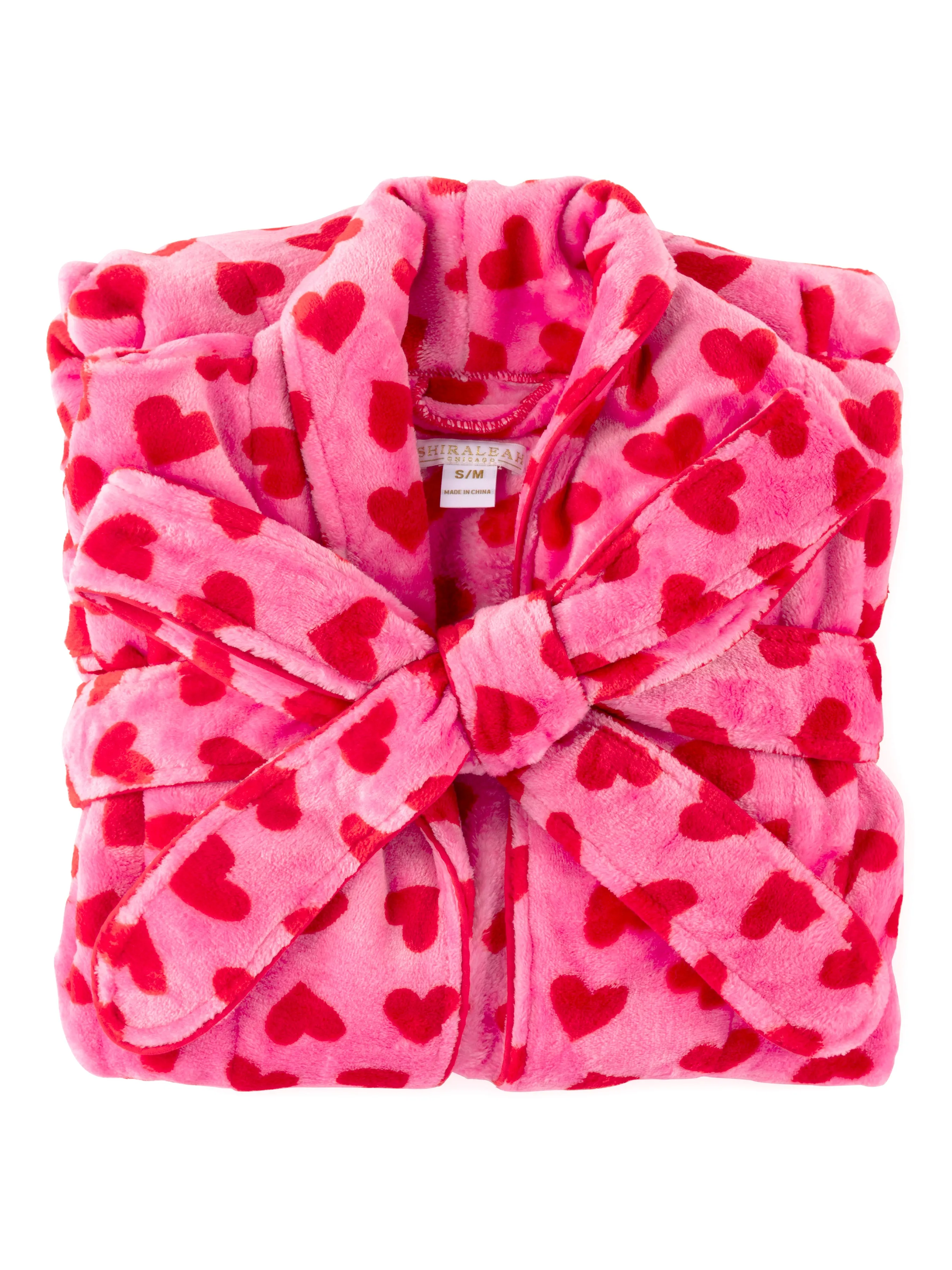 Shiraleah Hearts Robe, Pink