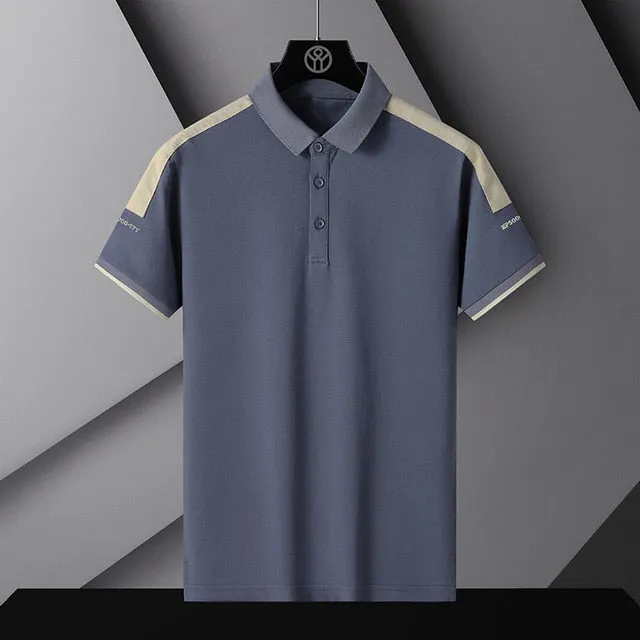 Solid Polyester Breathable Polo Shirt