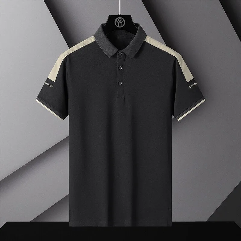 Solid Polyester Breathable Polo Shirt