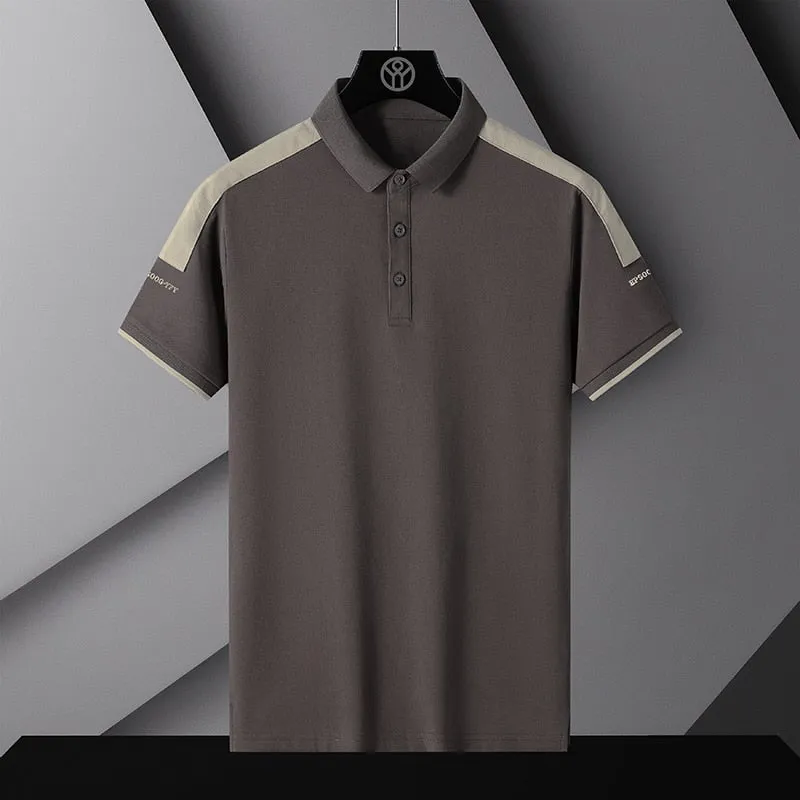 Solid Polyester Breathable Polo Shirt