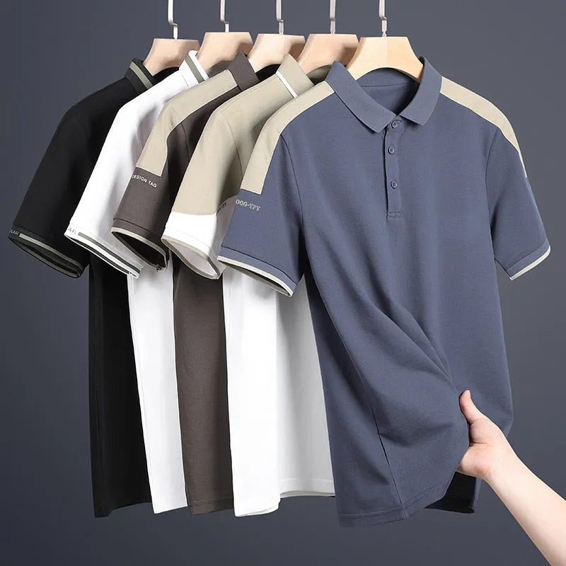 Solid Polyester Breathable Polo Shirt