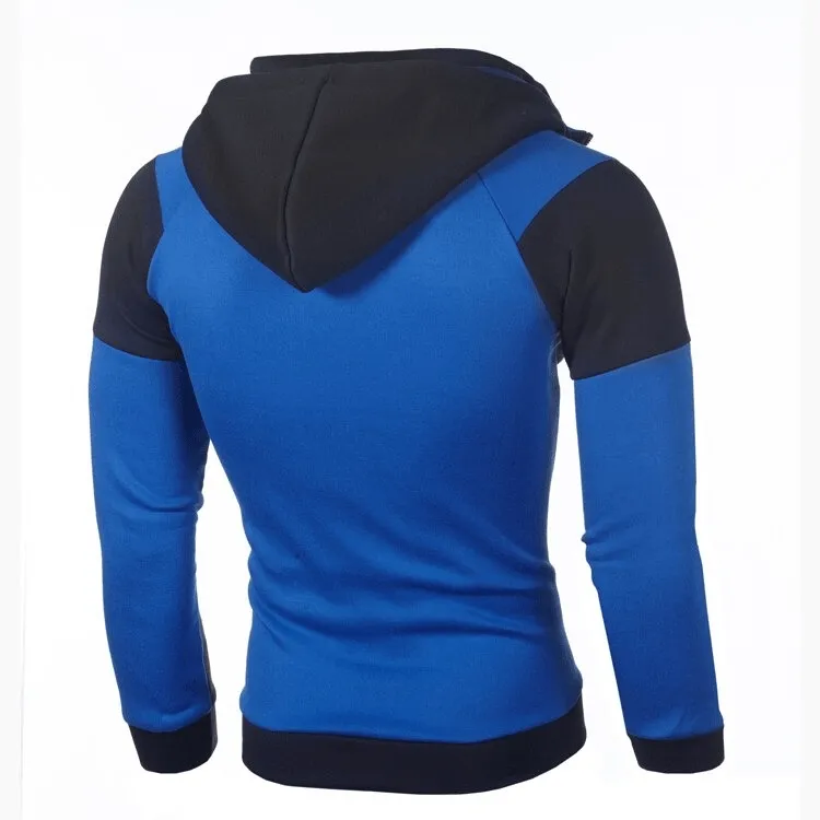 Sports Double Zipper Slim Hoodie for Men / Casual Male Clothing - SF0298