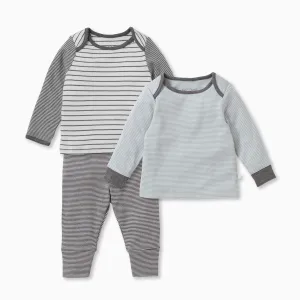 Stripey Lunar & Blue T-Shirts & Leggings Set