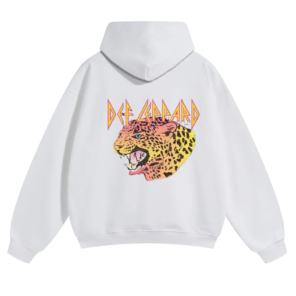 Tiger Print  Mens Vintage Hoodies