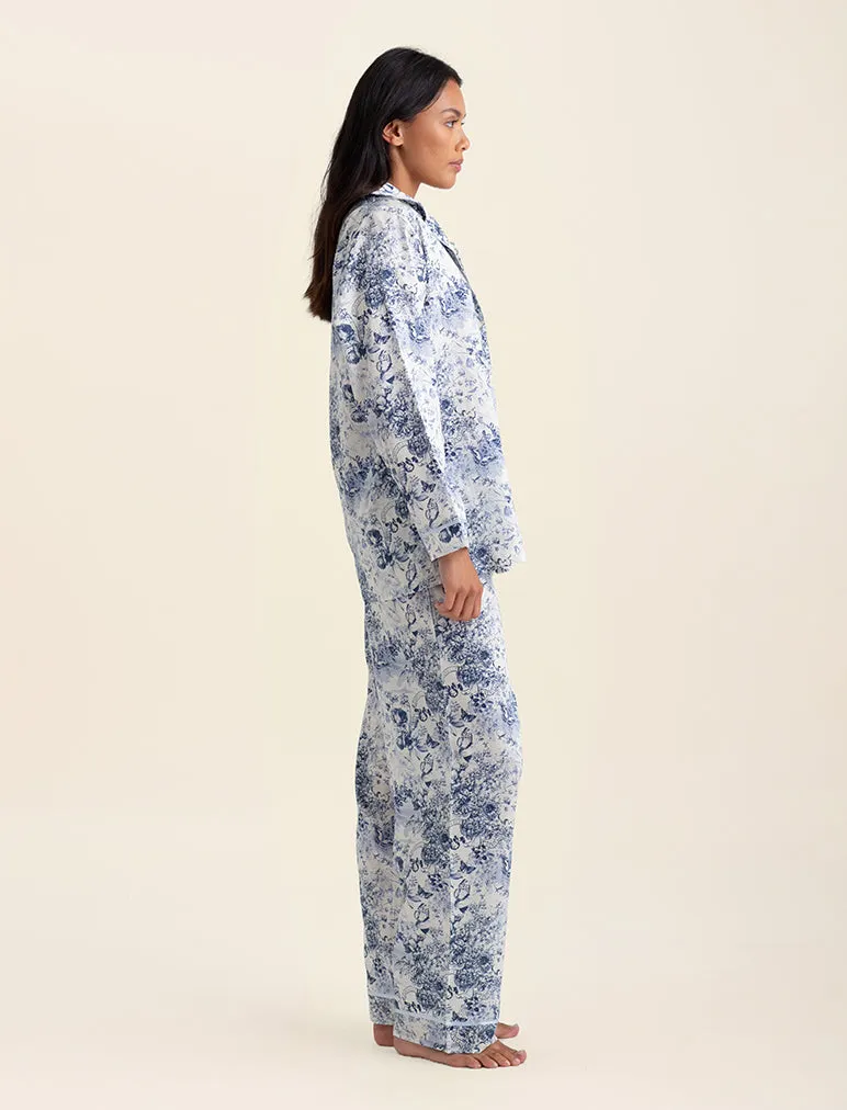 Toile De Jouy Full Length PJ Set