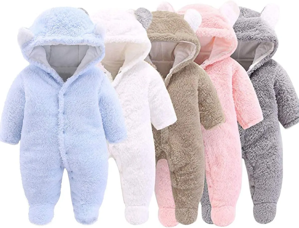 Unisex Baby Clothes Winter Coats Cute Newborn Infant Jumpsuit Snowsuit Bodysuits Registry for Baby Essentials Stuff