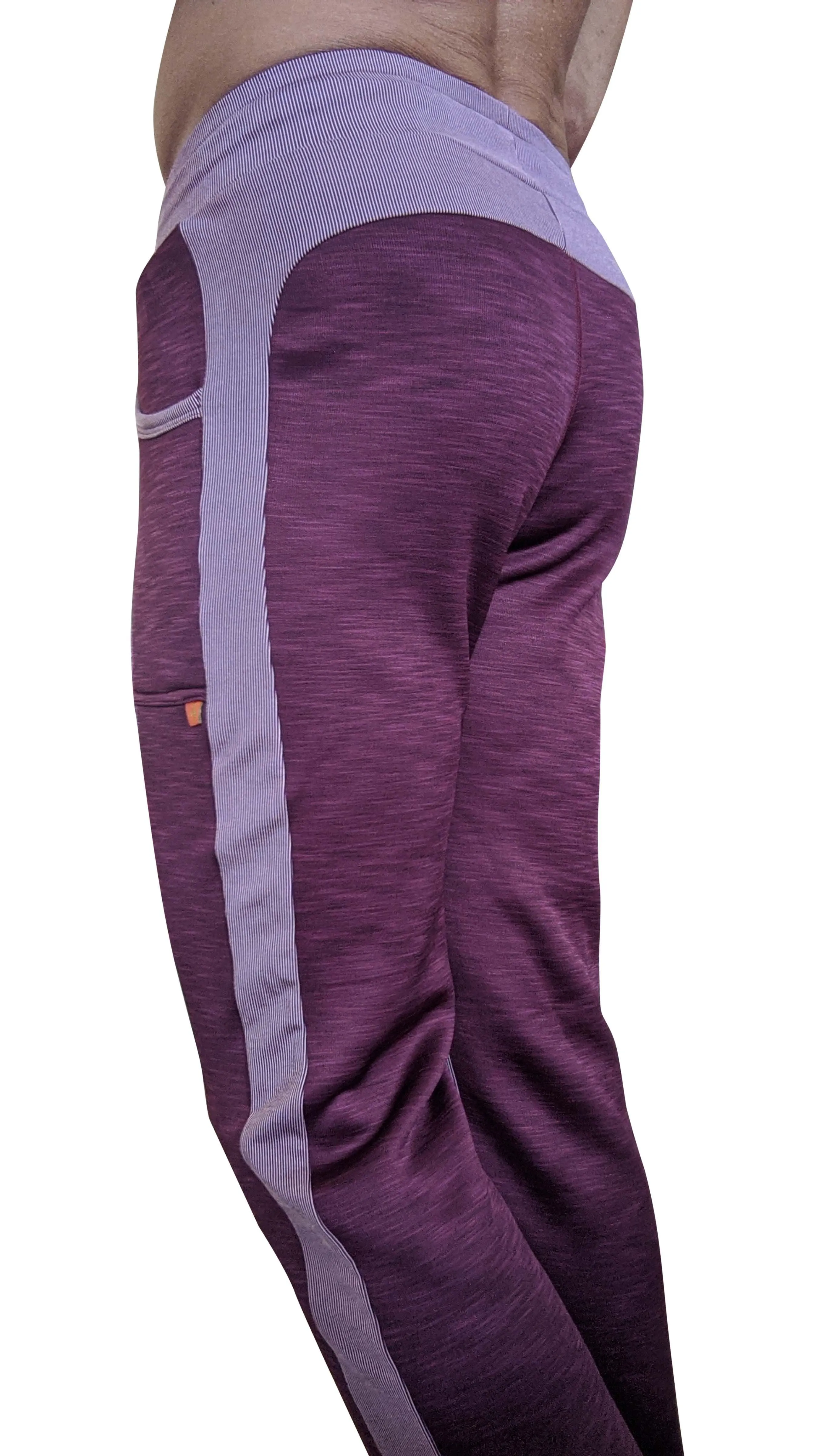 **Winter Collection** Thick-Weight Performance-Luxe-Fleece Track & Lounge Sweat Pant (Plum Purple)