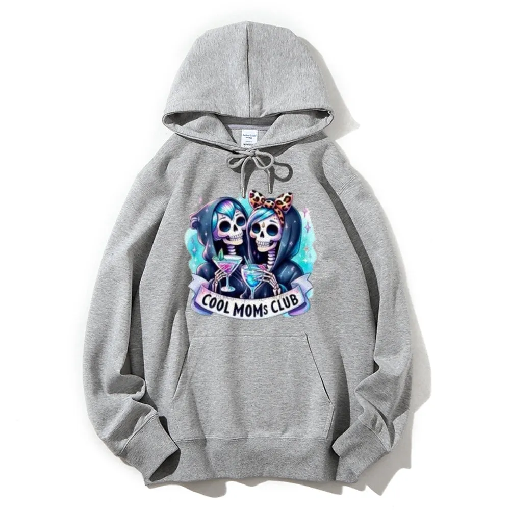 Women Cool Mom Club Graphic Hoodies