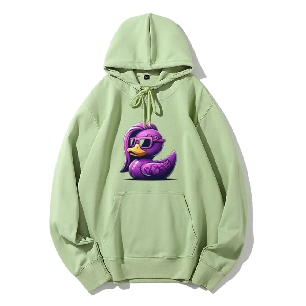 Women Cute Purple Dark Graphic Hoodies