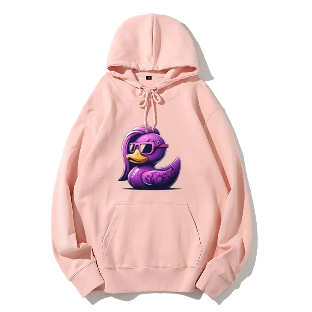 Women Cute Purple Dark Graphic Hoodies