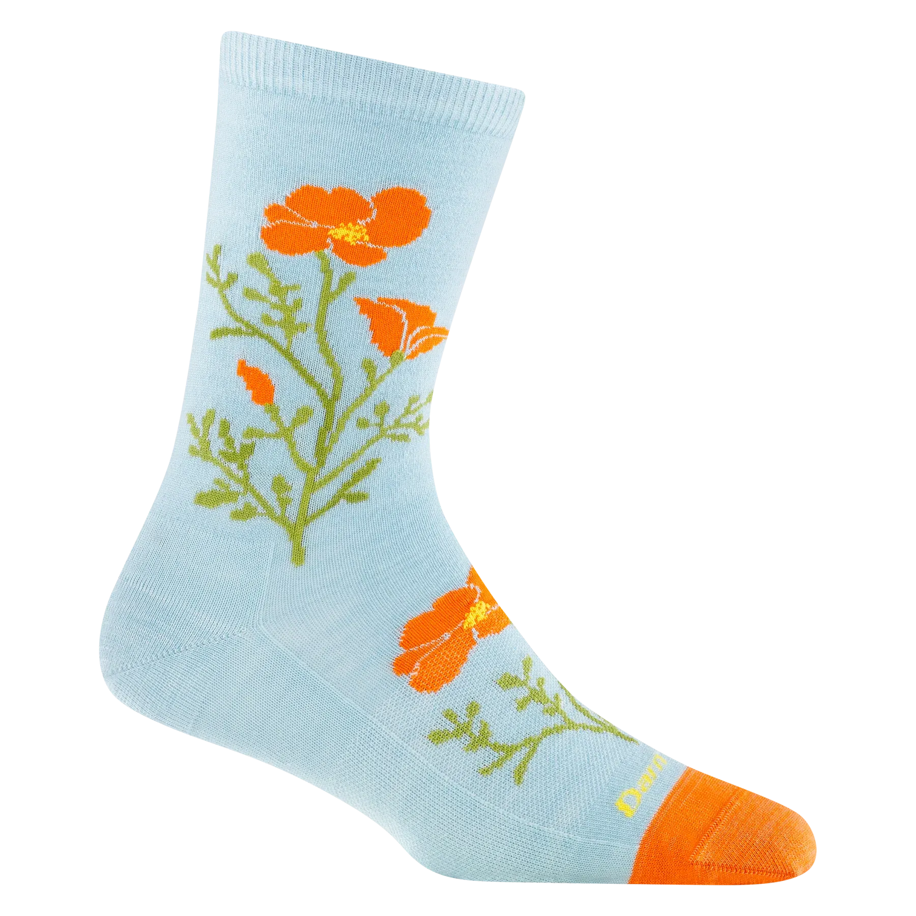 Women's Darn Tough Blossom Crew Lightweight Lifestyle Sock Color: Glacier