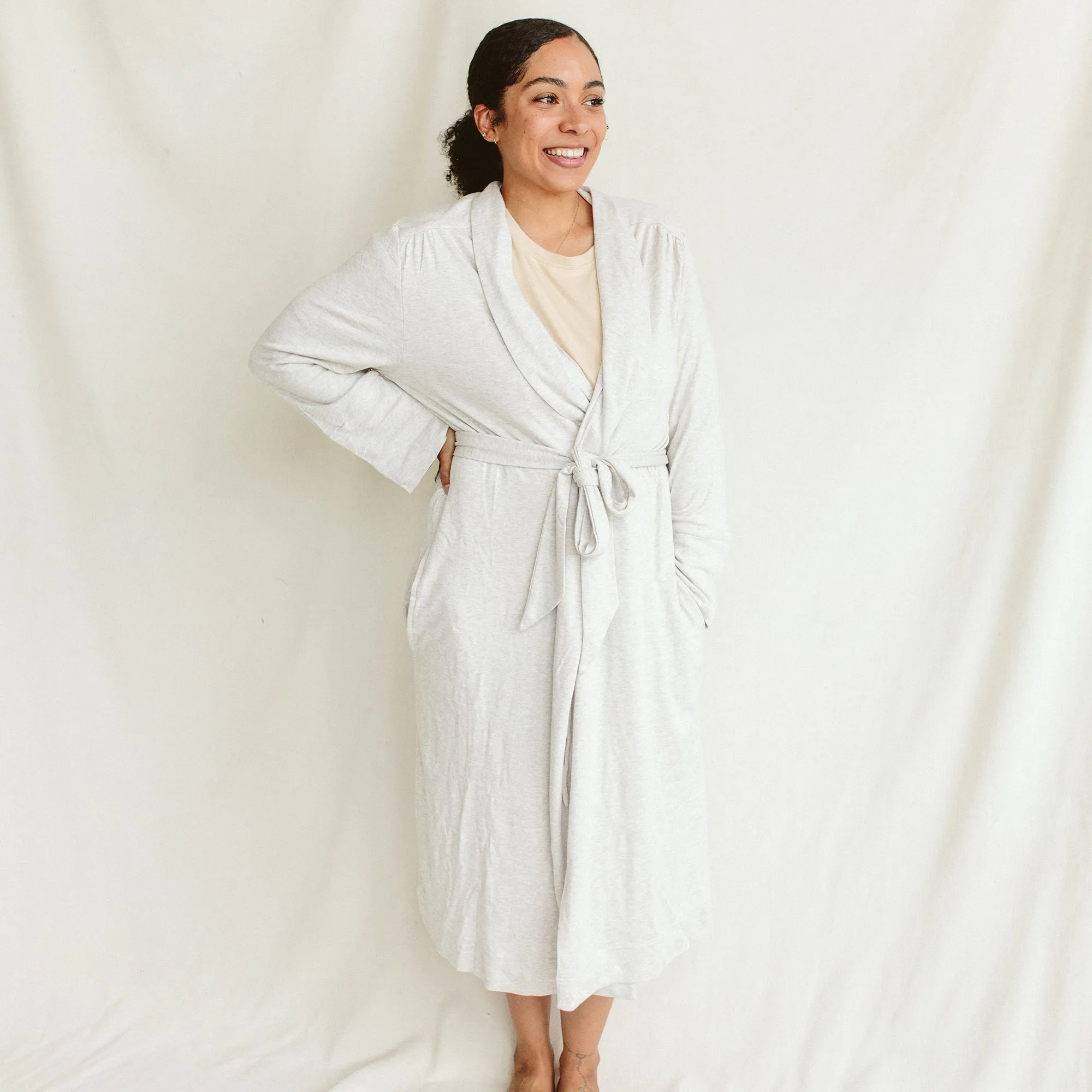 Womens Robe | Storm Gray